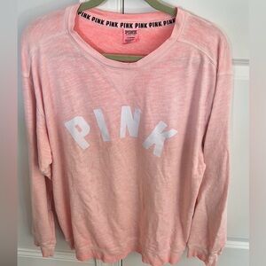 Vintage Victoria's Secret Pink Logo Sweatshirt L